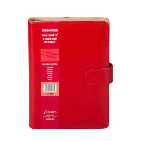 Organizer Antra Memofix A5-233 Czerwony